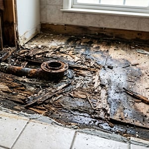 shower-pan-and-subfloor-damage